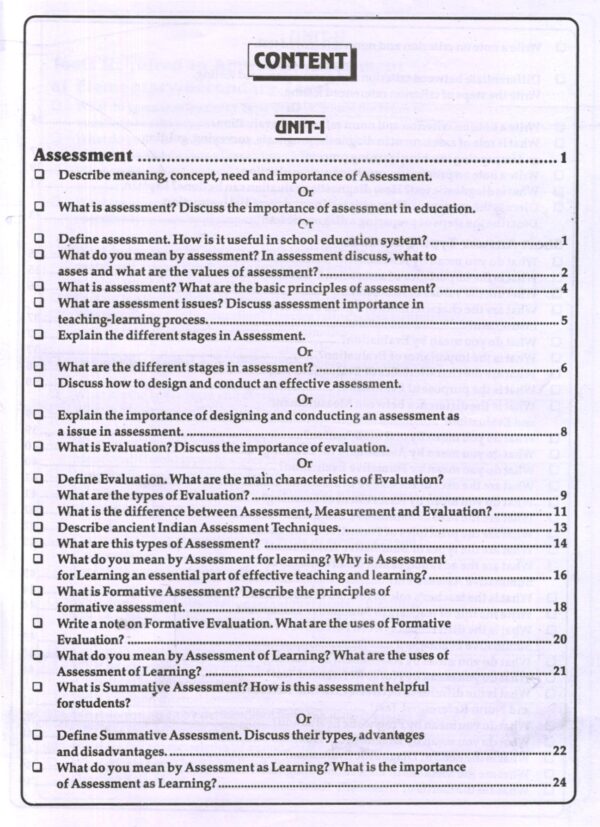SPECIALIZATION COURSE-I Approaches to Assessment (Elementary/Secondary Level) - Image 7