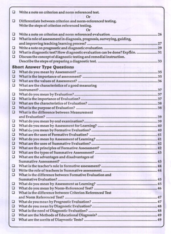 SPECIALIZATION COURSE-I Approaches to Assessment (Elementary/Secondary Level) - Image 6