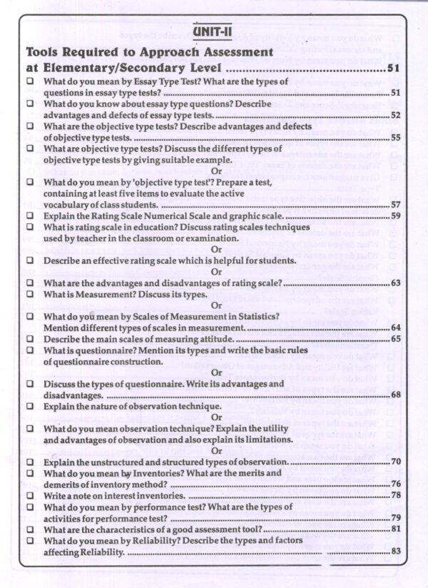 SPECIALIZATION COURSE-I Approaches to Assessment (Elementary/Secondary Level) - Image 5