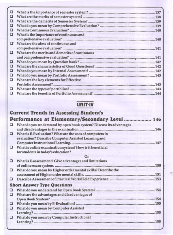SPECIALIZATION COURSE-I Approaches to Assessment (Elementary/Secondary Level) - Image 2