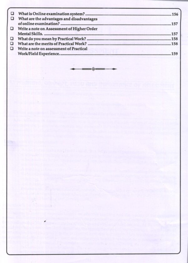 SPECIALIZATION COURSE-I Approaches to Assessment (Elementary/Secondary Level) - Image 10