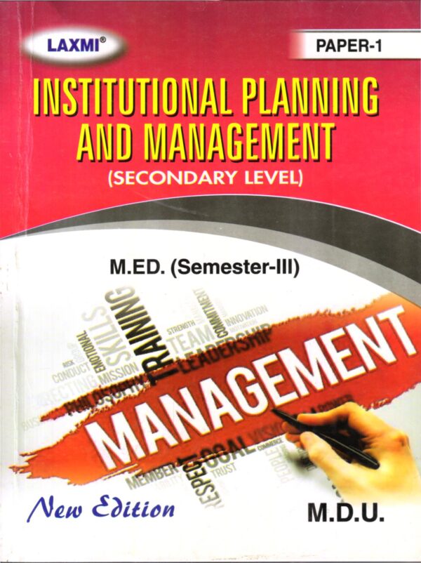 INSTITUTIONAL PLANNING AND MANAGEMENT (SECONDARY LEVEL)