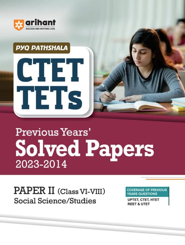 Arihant CTET & TETs Previous Year Solved Papers Social Science and Studies 