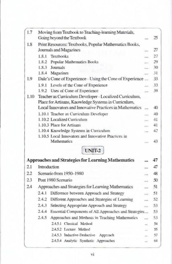 PEDAGOGY OF  MATHEMATICS - Image 9
