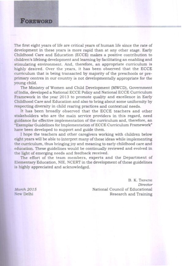 Exemplar Guidelines For Implementation Of Early Childhood Care And Education (ECCE) Curriculum Framework - Image 5