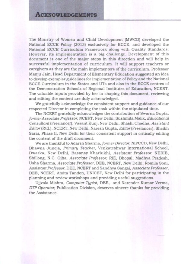 Exemplar Guidelines For Implementation Of Early Childhood Care And Education (ECCE) Curriculum Framework - Image 3